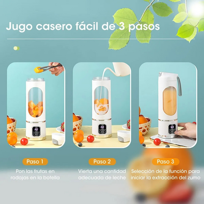 Licuadora Portátil Recargable ⚡ Batidos en 60 Segundos Donde Quieras