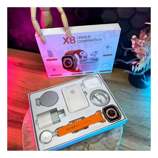 Pack Completo Reloj Inteligente X8 Ultra + Audífonos + Power Bank 🔥