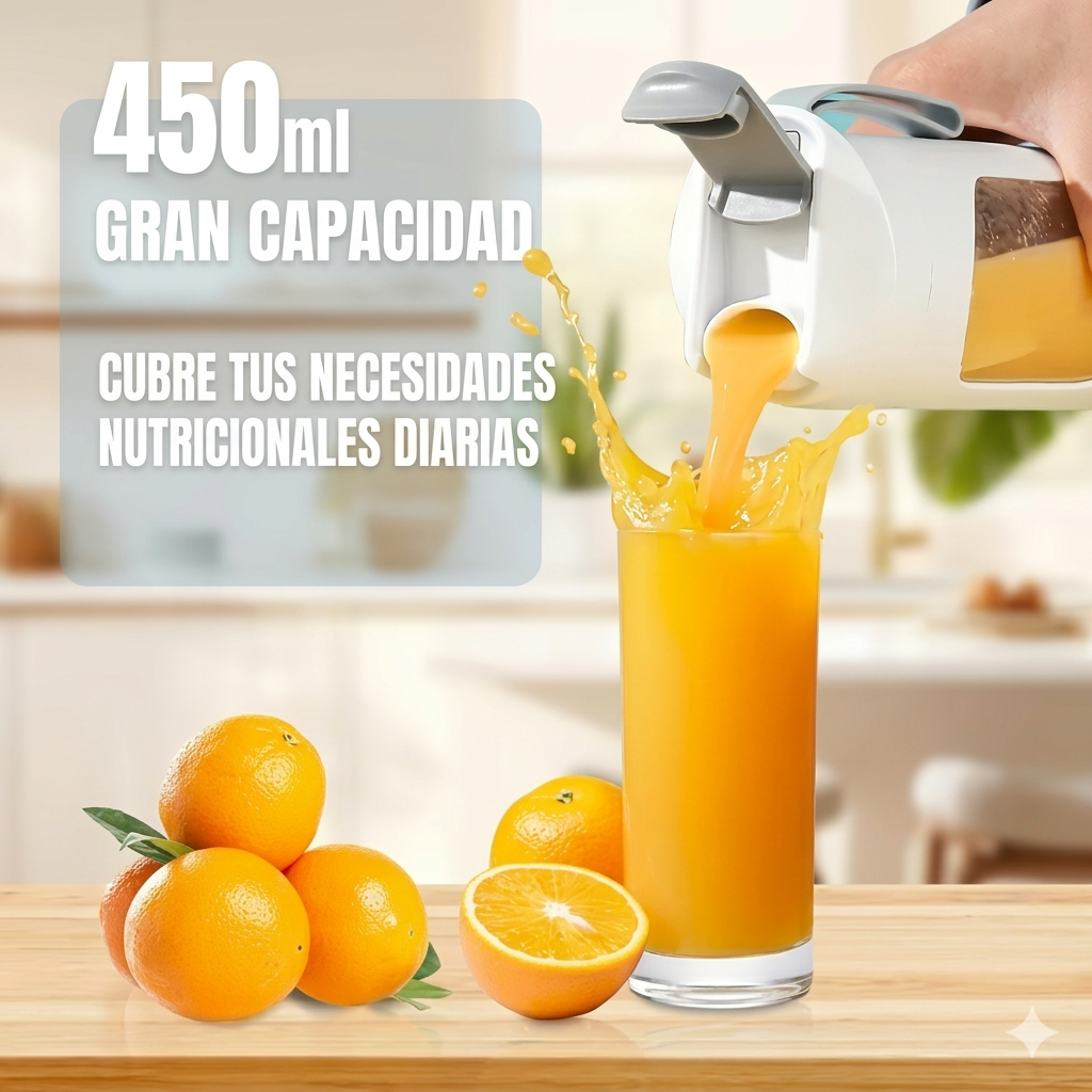 Licuadora Portátil Recargable ⚡ Batidos en 60 Segundos Donde Quieras